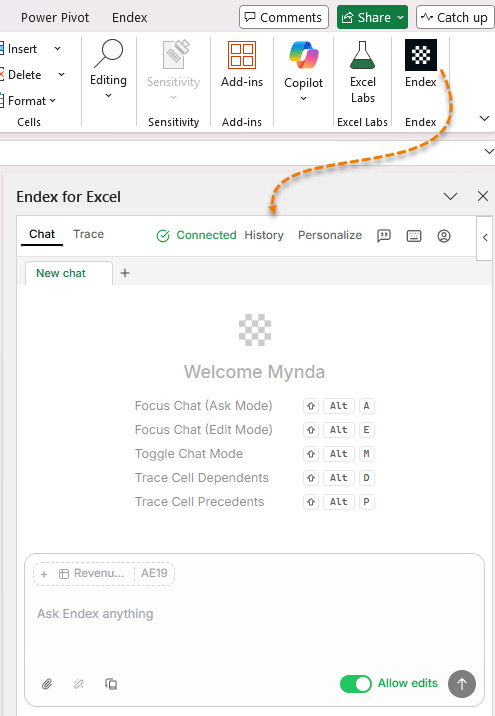 what is Endex in Excel