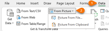 Importing Data from Excel