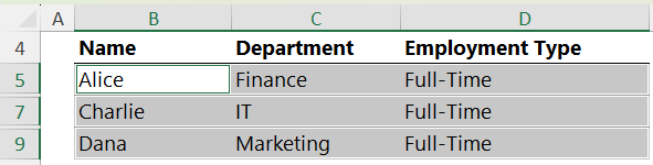 how to copy only the visible cells in Excel?