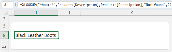 Using Wildcards with XLOOKUP in
Excel?