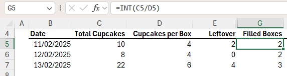 how does the MOD function work in Excel