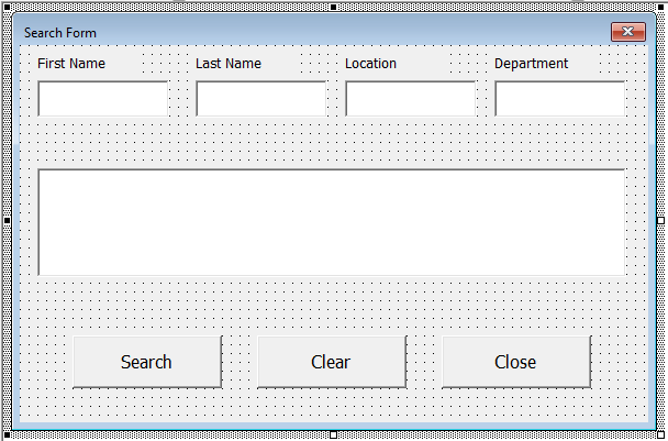 Userform design