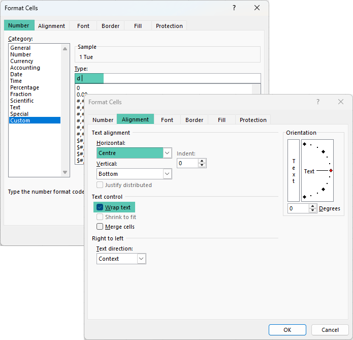 how to generate dates of a month in Excel?