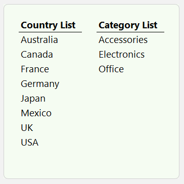How to create dynamic lists for dropdowns?