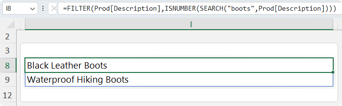 How to find Multiple Matches in a Filter function
in Excel?