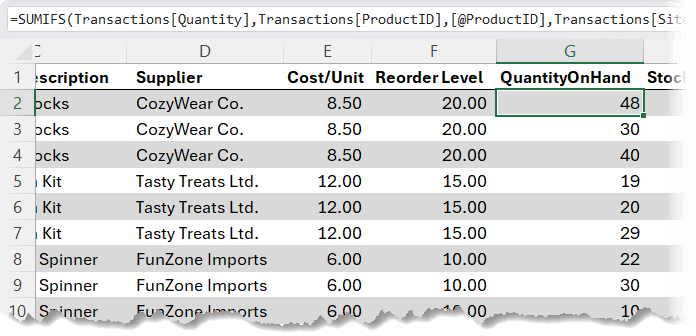 How to create Xlookups between sheets in Excel?