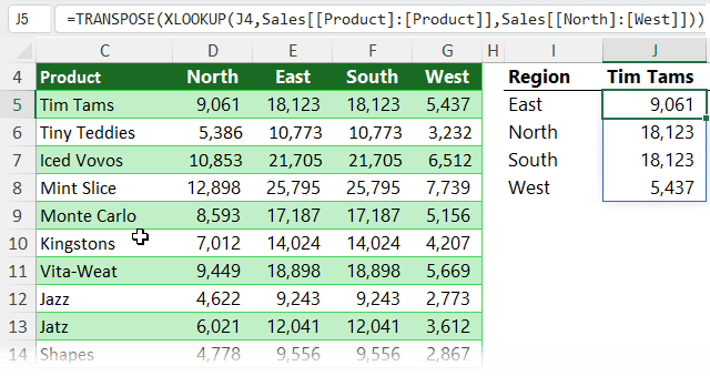 how to lock multiple columns in an Excel table reference?