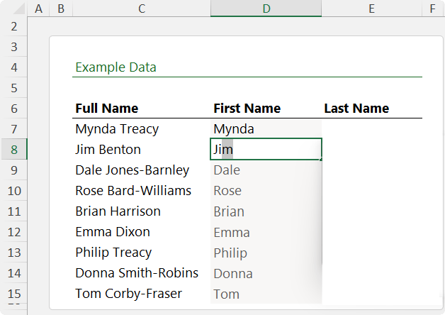 How to Use Flash Fill to Transform Text Automatically in Excel?