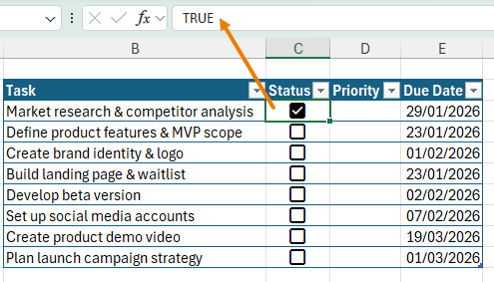 Checkbox Values