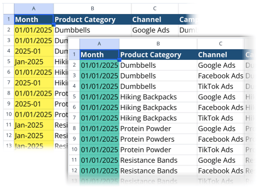 How to clean messy Excel data using Quadratic AI?