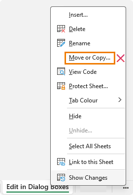 How to quickly duplicate a tab in Excel?