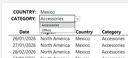 How to create dropdowns in Excel that update based on other dropdown selection?