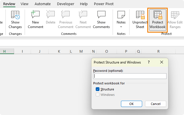 Protect Sheet vs Protect Workbook in Excel
