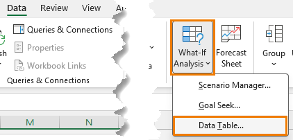 How to Create the Data Table in Excel?