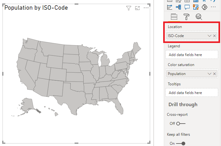 using ISO code in shape map