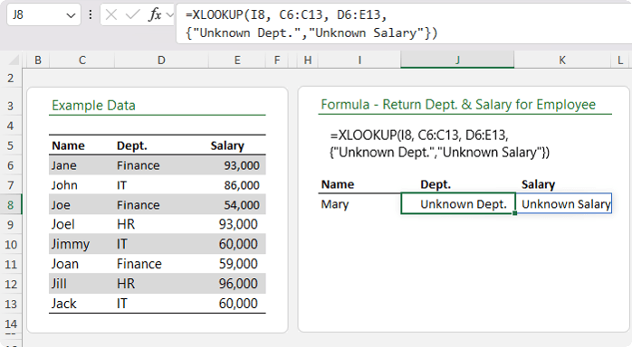 How to use Curly Braces in XLOOKUP
for Smarter Fallback Results in Excel?