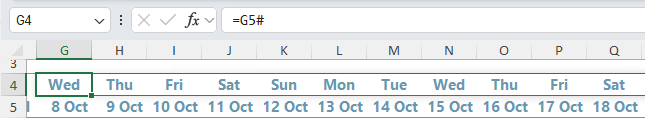 how to use the Sequence function to spill dates in Excel?