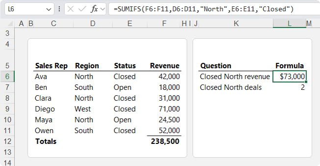How to Use SUMIFS and COUNTIFS Instead of IF Helper Columns in Excel?