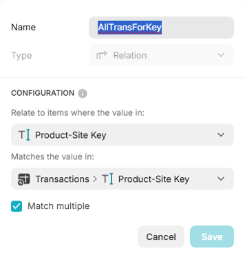 How to create a relation in Glide?