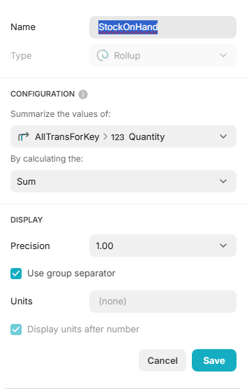 How to create a Rollup in Glide?
