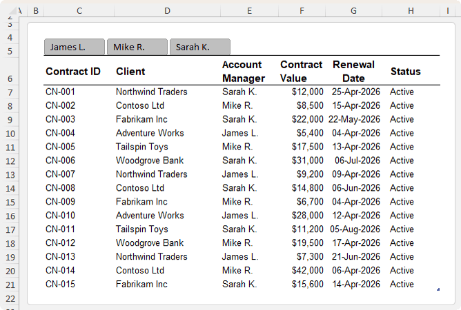 How to create date-based alerts that update automatically in Excel?
