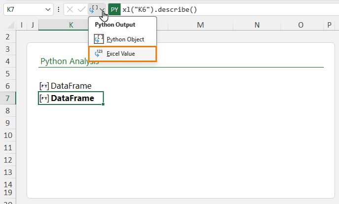 How to Use Python In Excel for Summary Statistics?