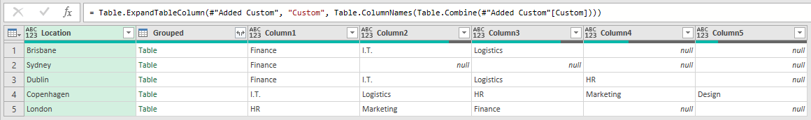 final customized M code to expand column