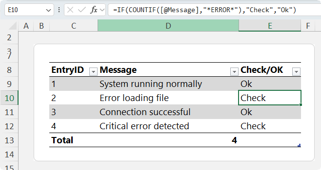 How to use Wildcards Inside IF Logic in
Excel?