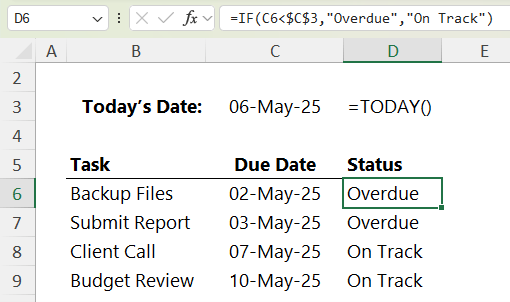 how to auto-update dates in Excel?