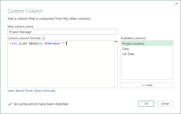 extract data from list