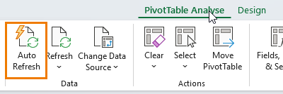 how to insert a PivotTable from an Excel table?
