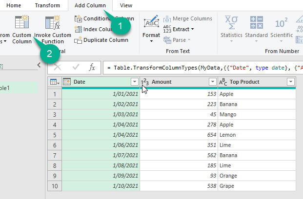 add a custom column