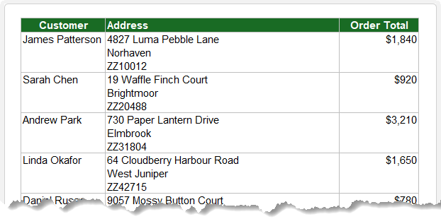 how to replace line breaks using Excel's find and replace tool?