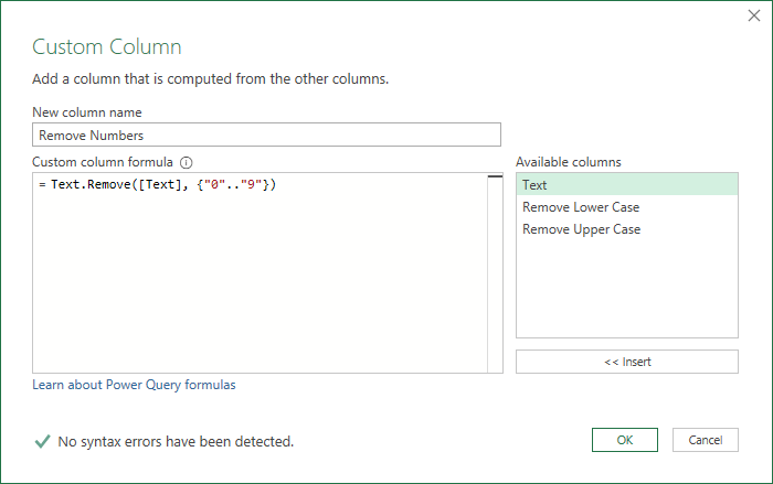 code to remove numbers