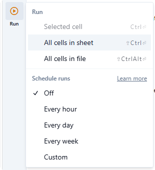 How to schedule Excel reports using Quadratic AI?