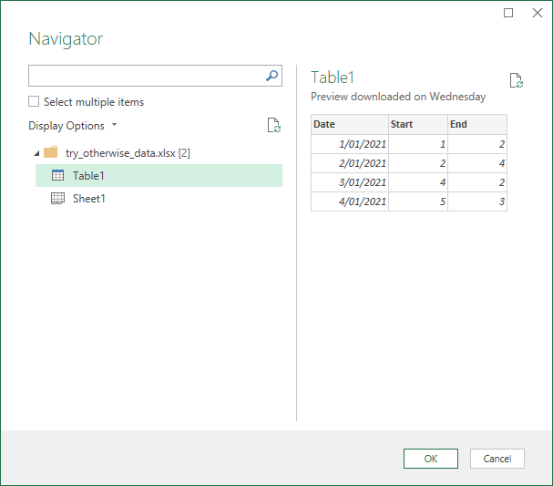 loading table from workboiok