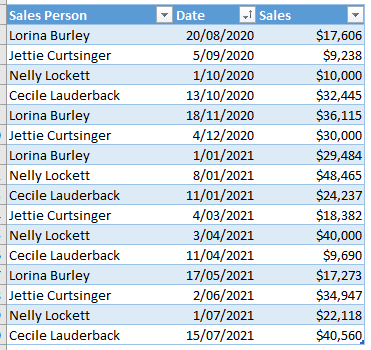 sales person source data