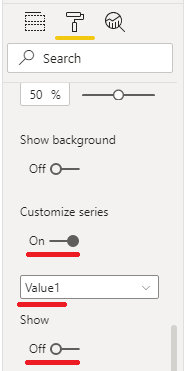 turn off labels for main series