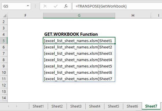 Dynamically List Excel Sheet Names Laptrinhx