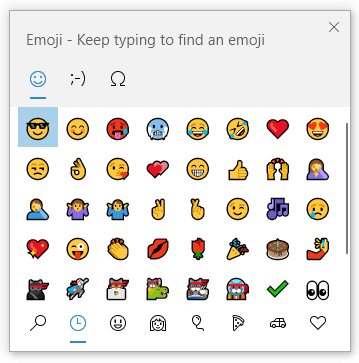 excel emoji list