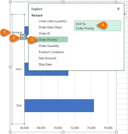 Excel Quick Explore Pivot Charts