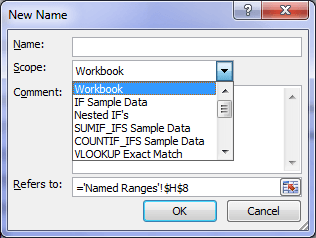 Excel Named Ranges Explained My Online Training Hub