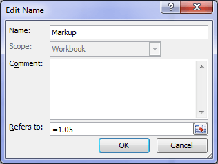 set up Named Constant