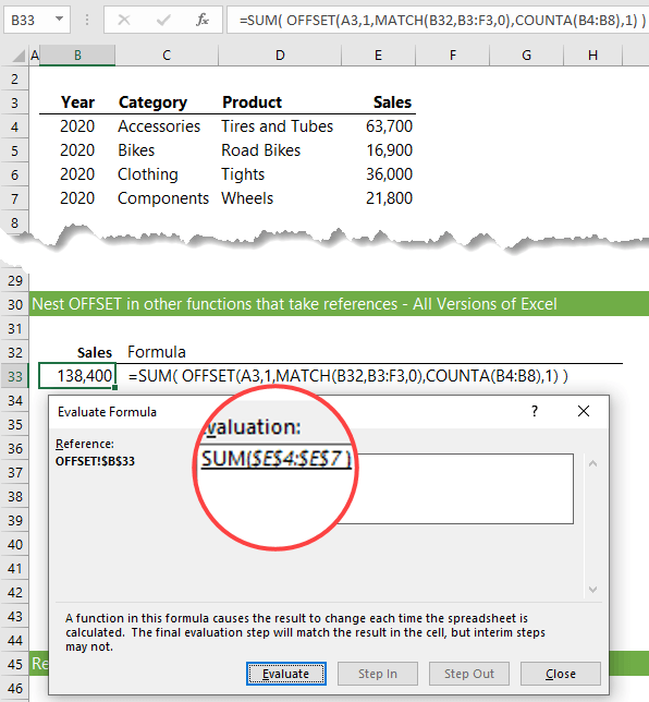 Excel Functions that Return References My Online Training Hub