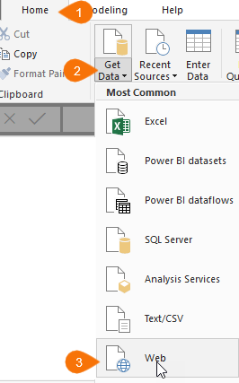 Power Query Get Data from Web by Example