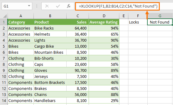 XLOOKUP error handling