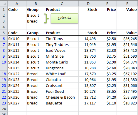 Excel Advanced Filters My Online Training Hub