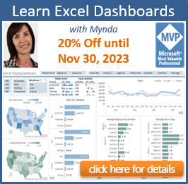 excel dashboards course