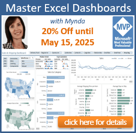 excel dashboards course with mynda