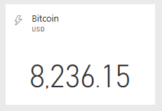 bitcoin price tile